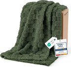 Bedsure GentleSoft Olive Green Spring Throw Blanket by Unknown