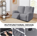 Genina Recliner Loveseat Cover Stretch Couch Covers Sofa slipcover - Image 4