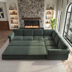 118" L-Shaped Sleeper Couch Bed - Image 9