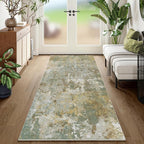 Green Rug Runners for Hallways Kitchen Non Slip Washable 2x6 Entryway Runner by Acapet
