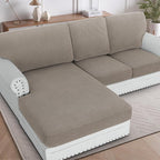 H.VERSAILTEX Sectional Couch Covers 3 Pieces Sofa Seat Cushion Covers L Shape by HVERSAILTEX