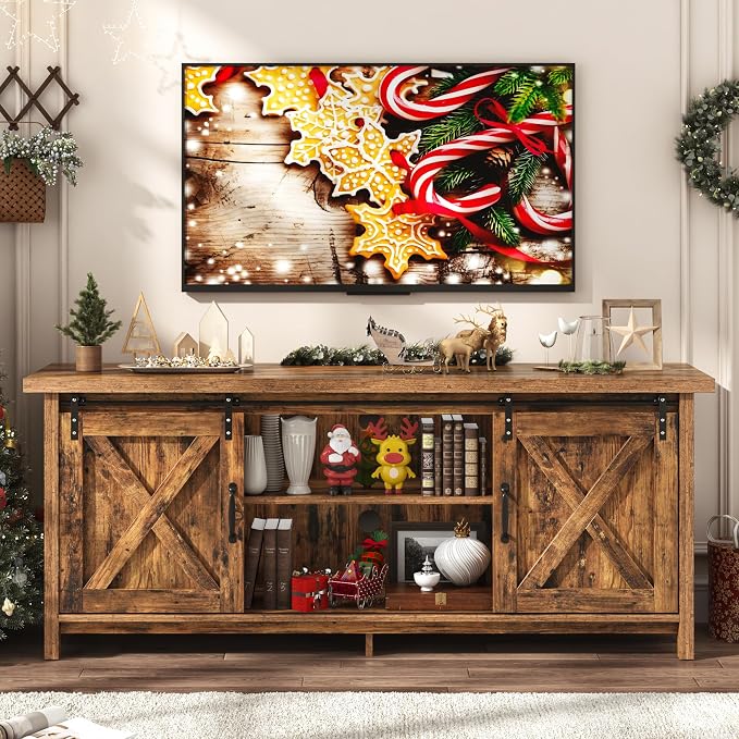 Farmhouse TV Stand for 65 Inch TV - Image 8