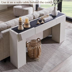 JXQTLINGMU 63" Long Wood Console Table - Image 4