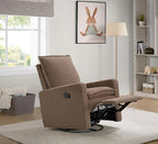Oxford Baby Uptown Upholstered Glider Recliner Rocking Chair 360° Swivel - Image 5