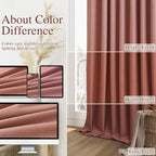 100% Blackout Curtains 96 Inch Length 2 Panels Set - Image 7