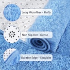 Chicrug Soft Runner Rug for Bedroom Living Room Plush Fluffy Rug 2x4 | Shag - Image 6