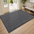 BEQHAUSE Dirt Trapper Door Mat 48"x72", Non-Slip Washable Doormat, Charcoal | by BEQHAUSE