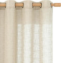 Semi Sheer Linen Curtains 78 Inch Length by LAMIT