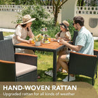 Devoko 5 PCS Furniture, Patio Conversation Set - Image 5