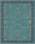 Teal 3x6 Wide Non Slip Kitchen Rug - Image 8