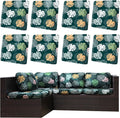 8Pcs Outdoor Cushion Covers, Elastic Patio Cushion Covers | Washable, by dreahoteztil