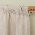MYSKY HOME Oatmeal French Door Curtains - Image 3