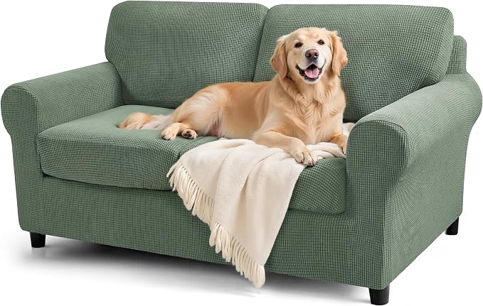 SUBRTEX 5 Pieces Stretch Sofa Slipcover Sets Couch Cover Sets Backrest Cushion by Subrtex