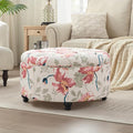 HUIMO 30-Inch Round Storage Ottoman, Modern Button Tufted Ottoman Coffee Table by HUIMO