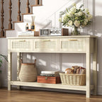 ELYKEN Rattan 51.2" Console Table - Image 3