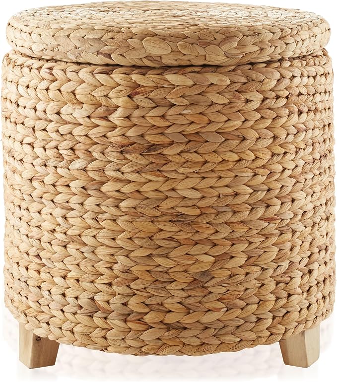 Casafield 17" Round Storage Ottoman - Image 4