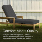 Honeycomb Outdoor Chaise Lounge Cushion - Image 3