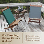 BYER OF MAINE Pangean Lounger Chair – Portable, Lightweight, Foldable Wood and - Image 7