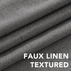H.VERSAILTEX Linen Blackout Curtains 84 Inches Long 100% Absolutely Blackout - Image 4
