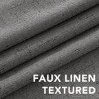 H.VERSAILTEX Linen Blackout Curtains 96 Inches Long 100% Absolutely Blackout - Image 4