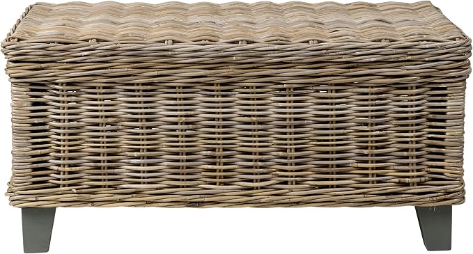 East at Main Woven Rattan Storage Coffee Table - Image 5