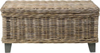 East at Main Woven Rattan Storage Coffee Table - Image 5
