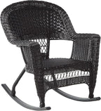 Jeco 3 Piece Rocker Wicker Chair Set - Image 4