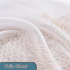 Short Sheer Curtains 54 Inches Length 2 Panels, Light Filtering Voile Curtain - Image 8