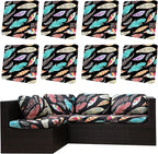 8Pcs Outdoor Cushion Covers, Elastic Patio Cushion Covers | Washable, by dreahoteztil