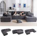 MAXYOYO 129.5" Modular Sectional Sofa Couch, U Shaped Modern Cloud Couch by MAXYOYO