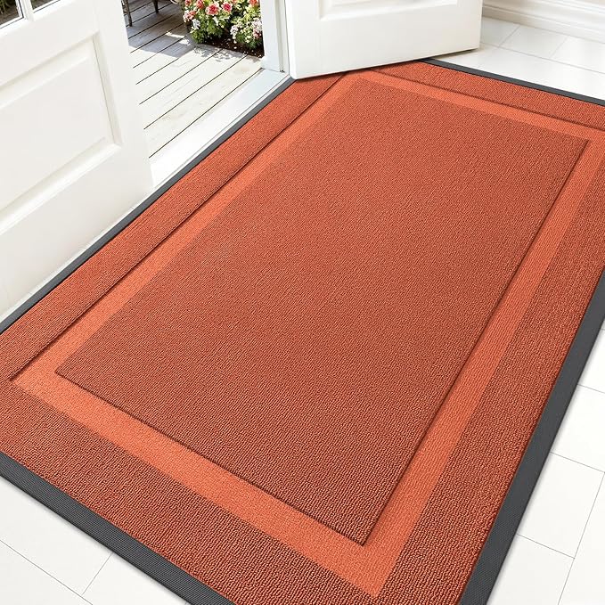 OLANLY Front Door Mat Outside 71x47, All-Season Heavy-Duty Rubber Doormat | by OLANLY