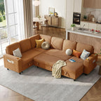 LINSY HOME Sectional Sleeper Sofa by LINSYHOME