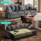 LINSY HOME Oversized Sectional Sleeper Sofa - Image 3