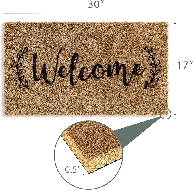 Barnyard Designs Front Door Welcome Mat | Printed Polyester Outdoor Rug - Image 3