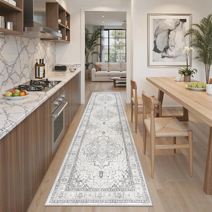 Madane Hallway Runner Rug 2x8 Washable Kitchen Rugs Non-Slip, Soft Ultra-Thin by Madane