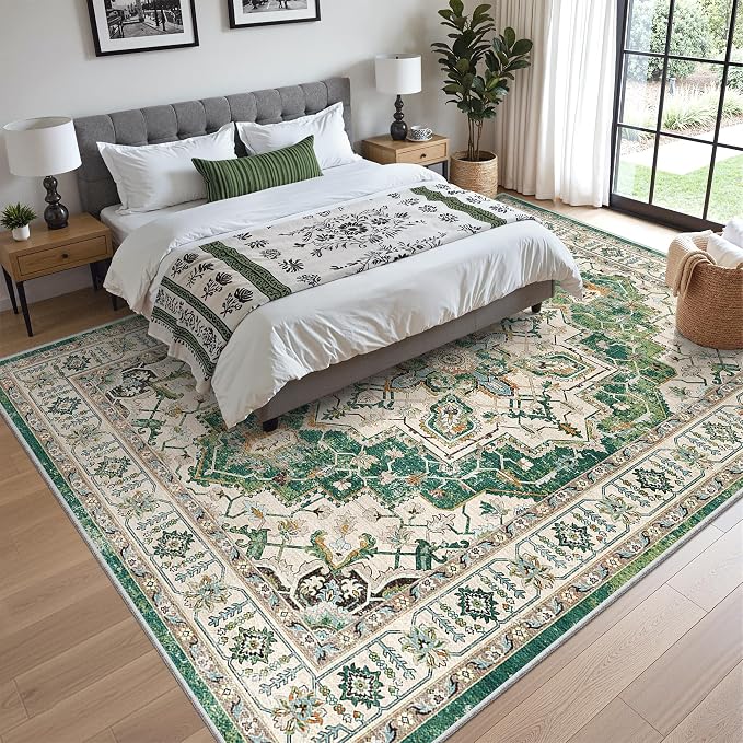 8x10 Area Rugs for Living Room, Large Washable Rug, Dining Room, Low Pile - Image 9