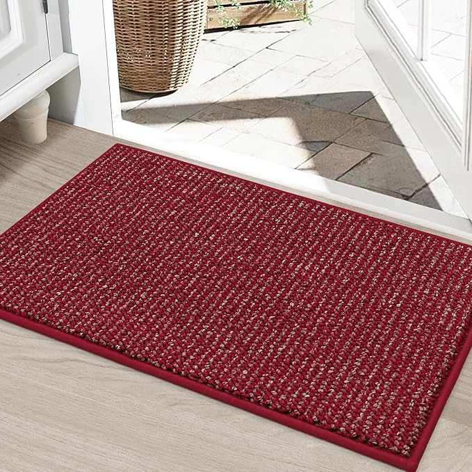 BEQHAUSE Dirt Trapper Door Mat 24" x 36", Non-Slip Washable Doormats, Low by BEQHAUSE