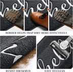 Door Mat Welcome Mat Floor Mat for Entryway, High Traffic Areas | Low Profile - Image 5