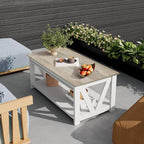 WLIVE Coffee Table, Wood Center Table - Image 6