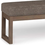 SIMPLIHOME Milltown Large Ottoman Bench - Image 7