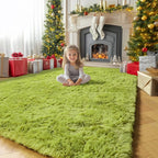 Amdrebio Grass Green Area Rug 8x10 - Image 7