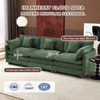 Ihanherry 111.4 Inch 3-Seater Cloud Sofa, Modular Sectional Couch, Modern Deep - Image 3