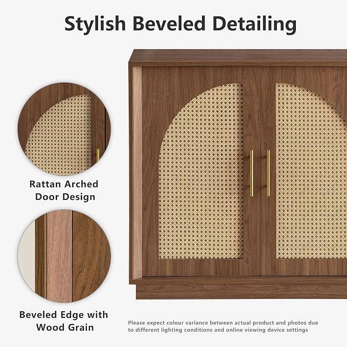 FORTUNETEC 63" Sideboard Buffet Cabinet - Image 3
