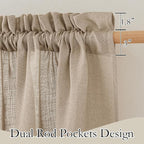 RYB HOME Extra Wide Sheer Curtains - Image 2