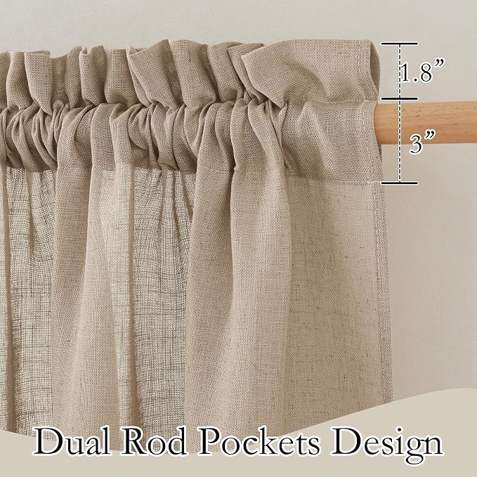 RYB HOME Extra Wide Sheer Curtains - Image 2