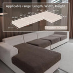 OHSIO Couch Cushion Covers for Sectional Sofa, Stretch Soft Sofa Slipcovers - Image 2