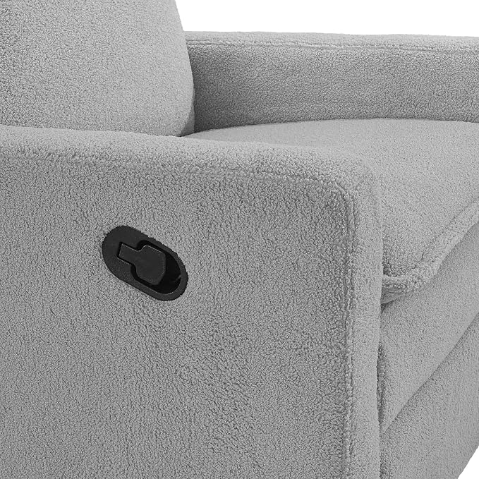 Oxford Baby Uptown Upholstered Glider Recliner Rocking Chair 360° Swivel - Image 8