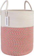 XUANGUO Cotton Rope Laundry Basket Hamper by XUANGUO