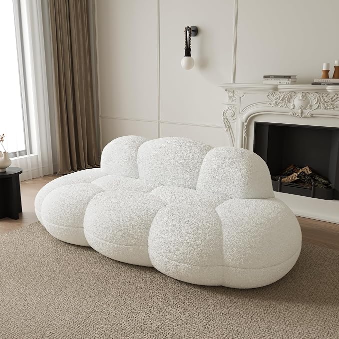 JACH Cloud Shaped Couches for Living Room, Modern Comfy Upholstered Sofa by JACH