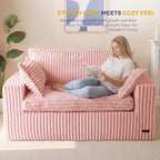 MAXYOYO 59" Bean Bag Sofa Couch, Loveseat Boneless Couch in a Box, Upholstered - Image 3